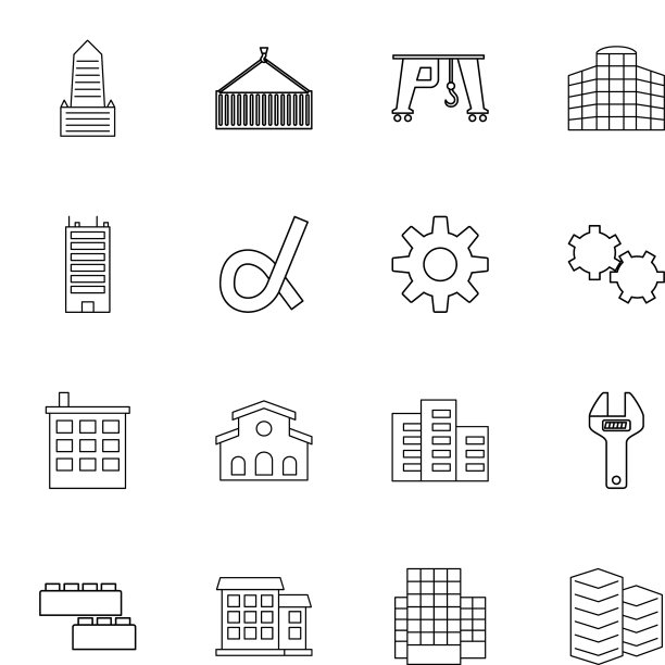 16个发展图标图片下载