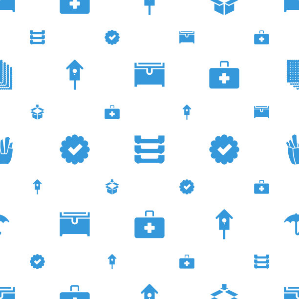 框图标图案无缝白色背景图片下载