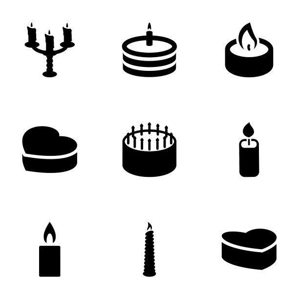 9蜡烛图标图片下载