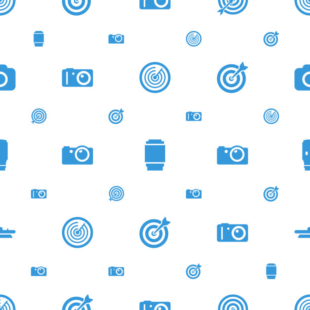 目标图标图案无缝白色背景图片下载