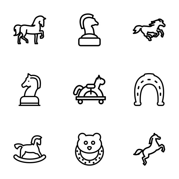 马的图标图片下载