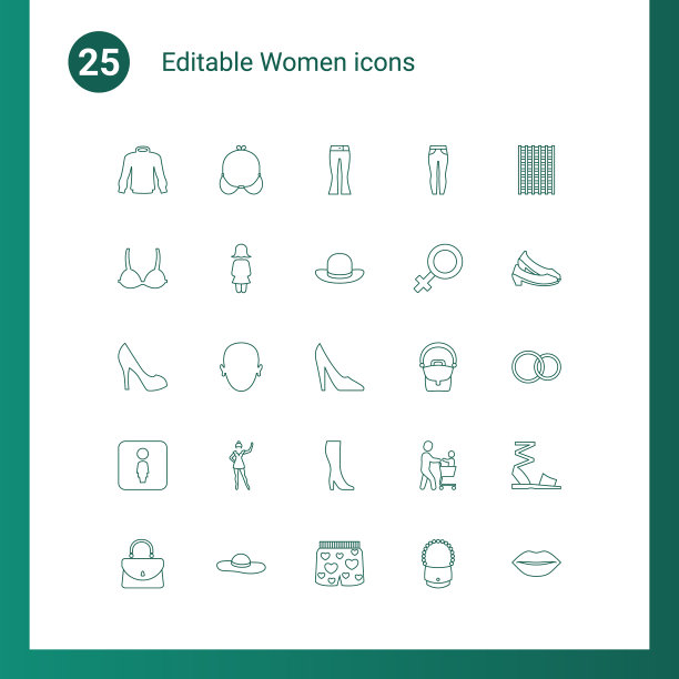 女性的图标图片下载