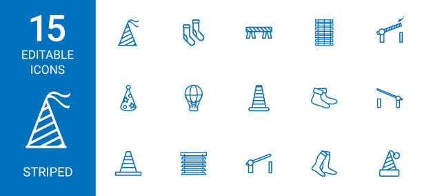 条纹的图标图片下载