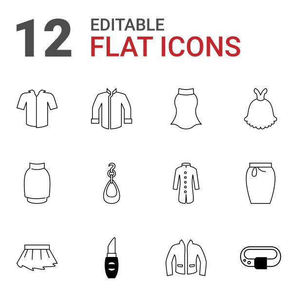 12个附件图标图片下载