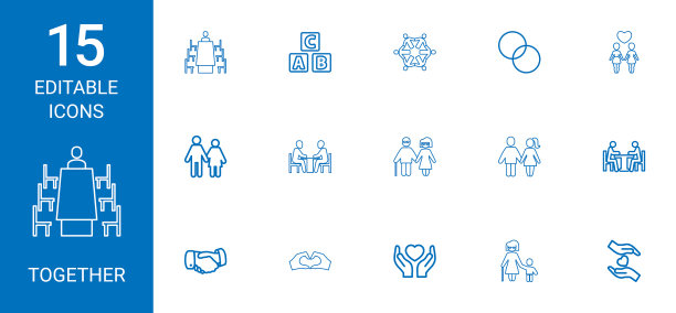 15在一起的图标图片下载