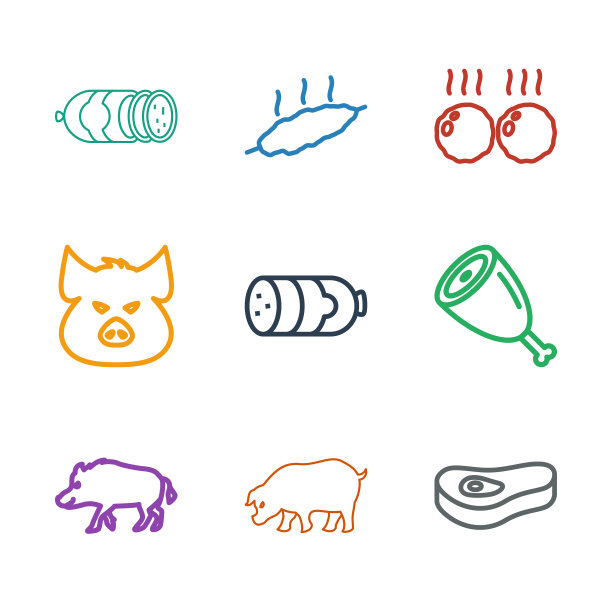 猪肉的图标图片下载