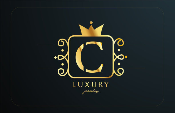 C字母组合金金属字母标志图标图片下载