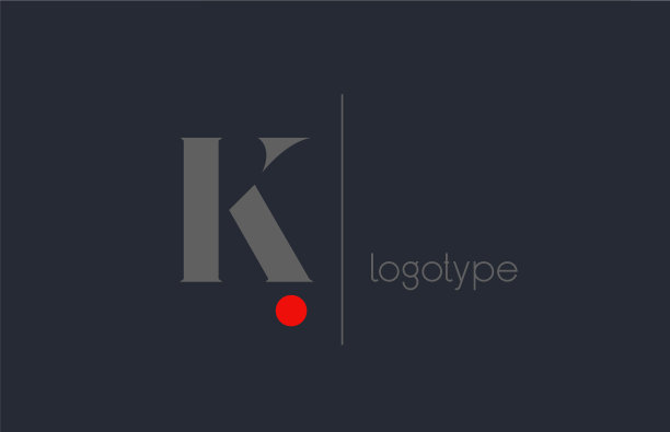 K独特的字母商业标志图片下载