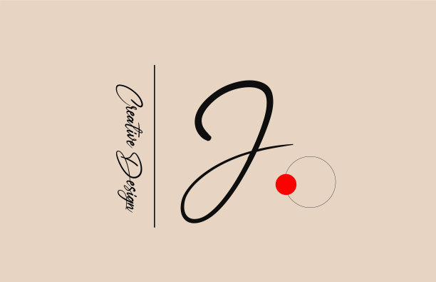 J字母为商务优雅标志字母图片下载