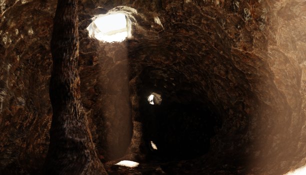 逼真的3D渲染的洞穴图片下载