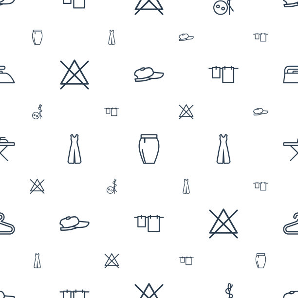 布料图标图案无缝白色背景图片下载