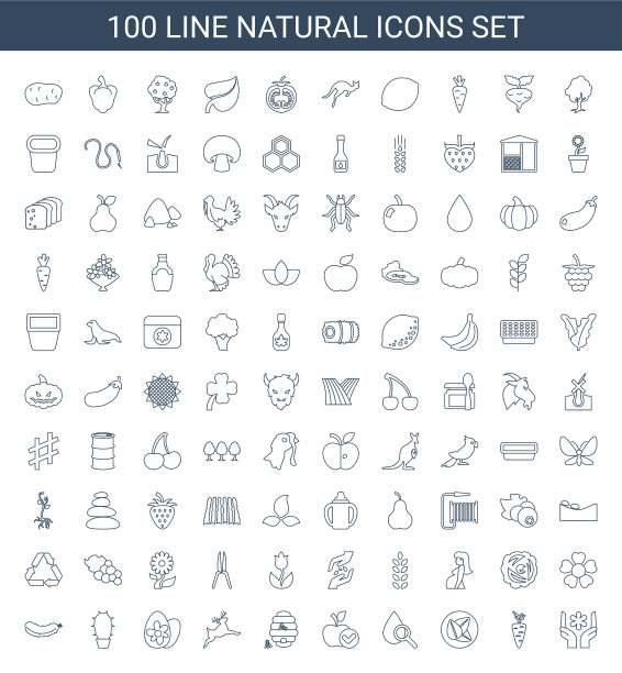 100年自然的图标图片下载