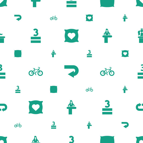 在图标模式上无缝的白色背景图片下载