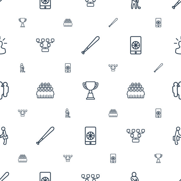 团队图标图案无缝白色背景图片下载