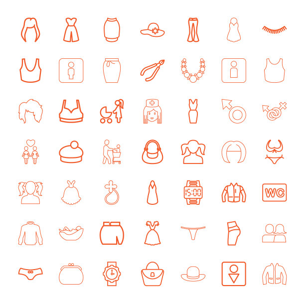 49个女人图标图片下载