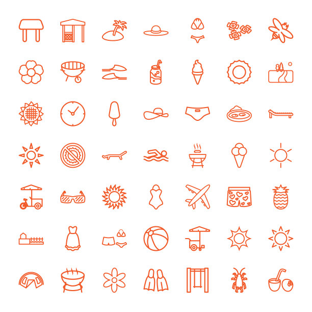 夏天的图标图片下载