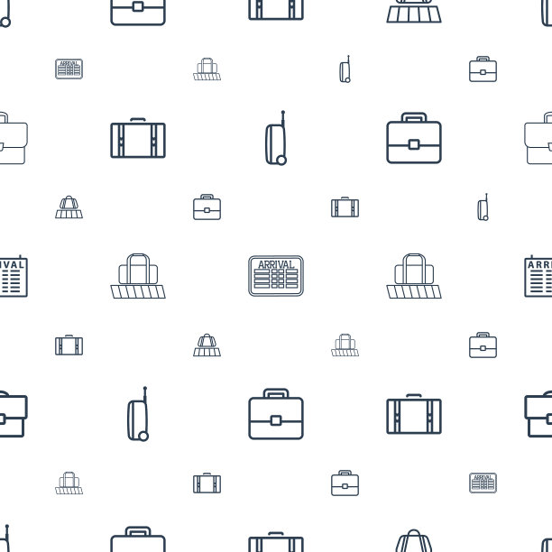 航行图标模式无缝白色背景图片下载