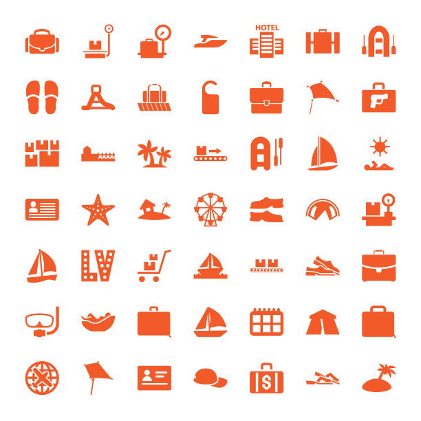 49个假期图标图片下载