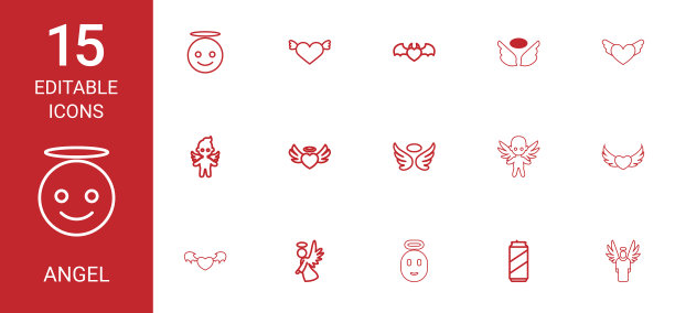 15天使图标图片下载