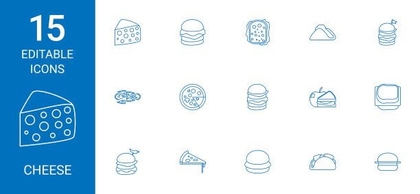 15奶酪图标图片下载
