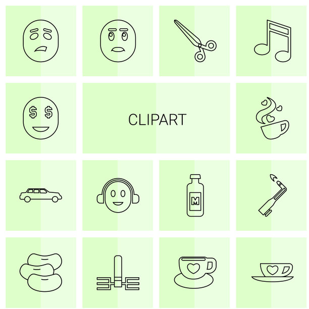14剪纸艺术的图标图片下载