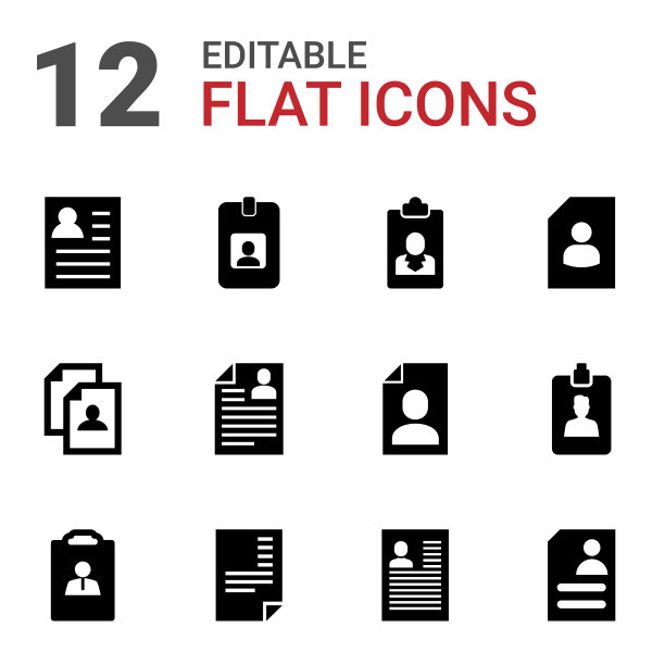 简历的图标图片下载