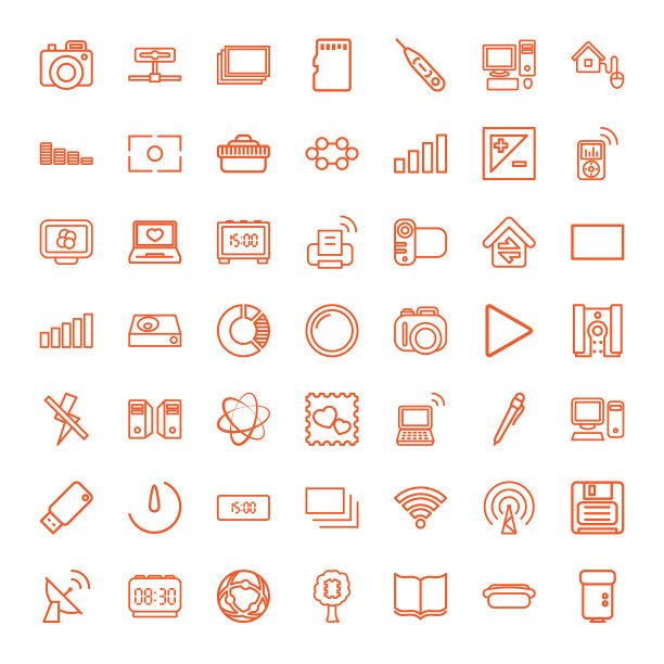 49个数字图标图片下载