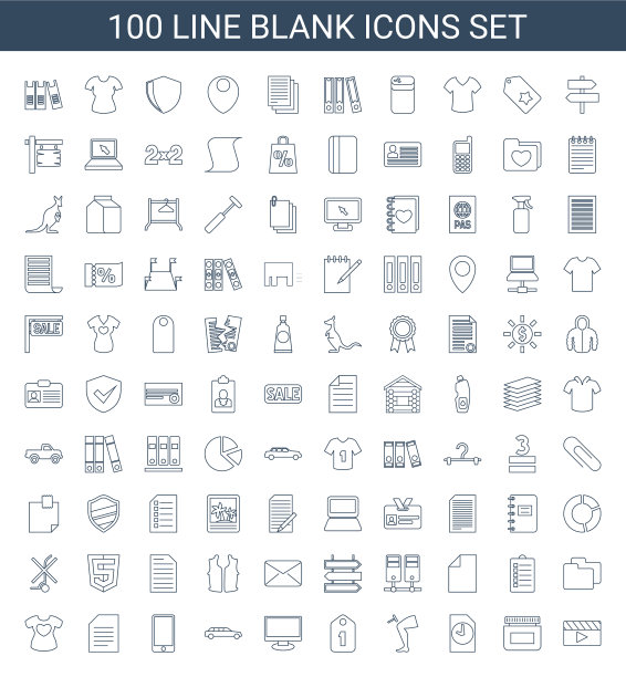 100年空白图标图片下载