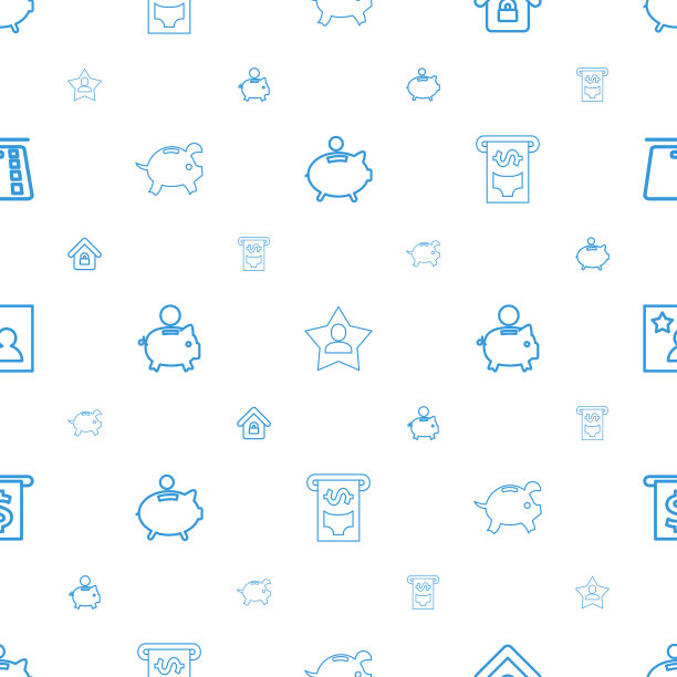 帐户图标模式无缝白色背景图片下载