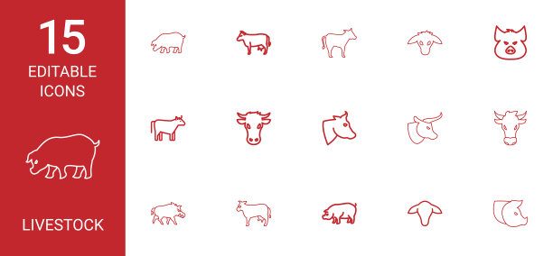15牲畜图标图片下载