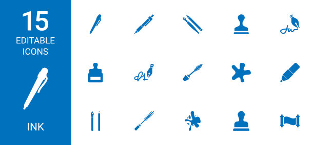 15墨水图标图片下载