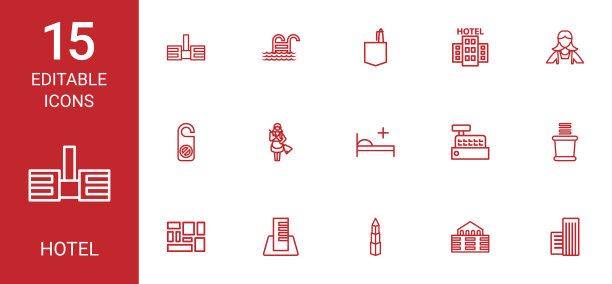 酒店的图标图片下载