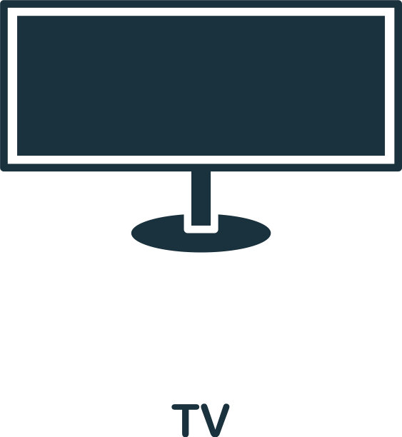 电视图标溢价风格设计从家居图标图片下载