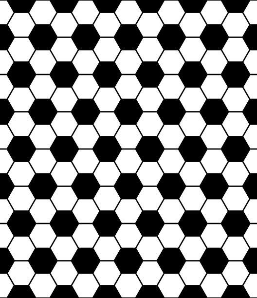 黑白足球或足球矢量无缝背景图片下载