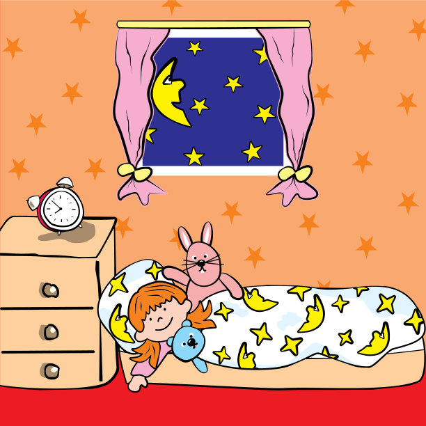 卧室里的女孩图片下载