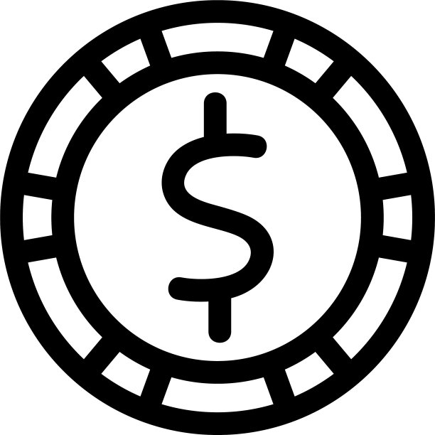 硬币图标或标志孤立符号符号图片下载
