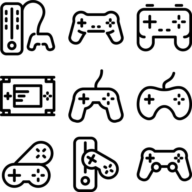 控制台图标或标志孤立符号符号图片下载