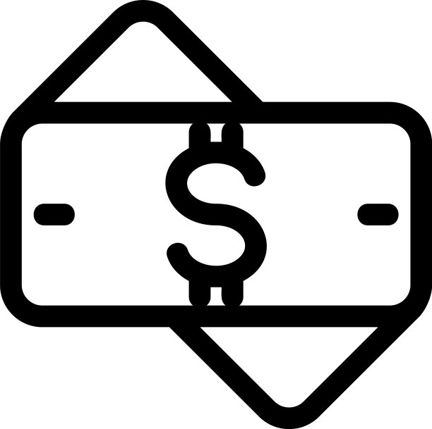 美元图标或标志孤立符号符号图片下载