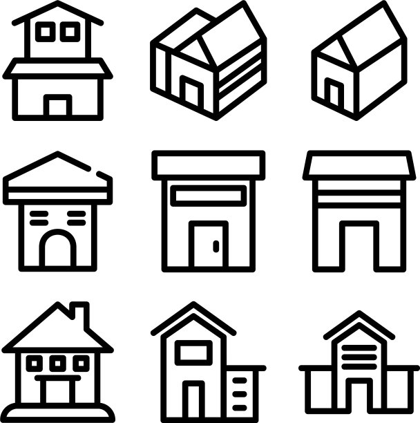 主页图标或标识孤立标志符号图片下载