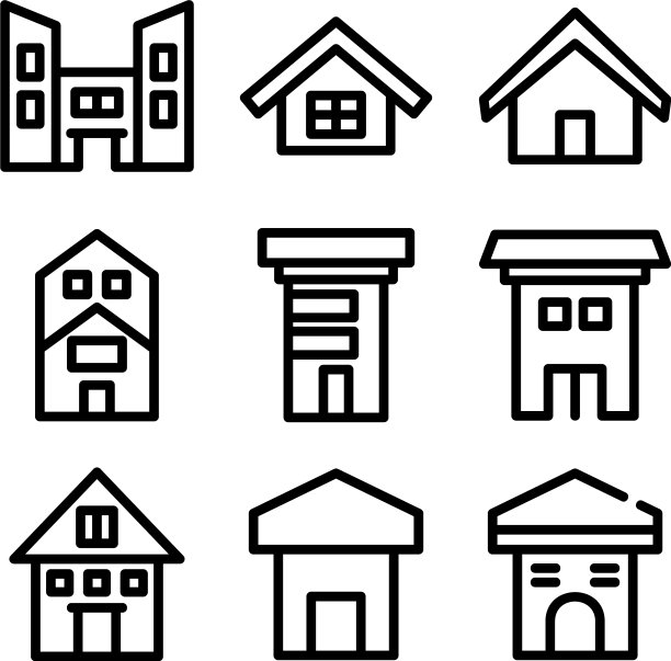 主页图标或标识孤立标志符号图片下载