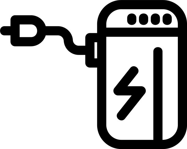 电源组图标或标志孤立标志符号图片下载
