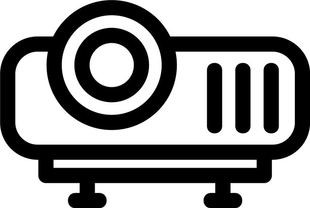 投影仪图标或标志孤立的标志符号图片下载