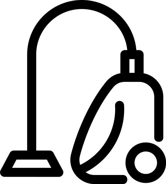 吸尘器图标或标志孤立标志符号图片下载