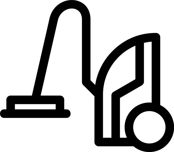 吸尘器图标或标志孤立标志符号图片下载