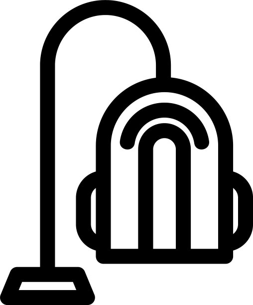 吸尘器图标或标志孤立标志符号图片下载