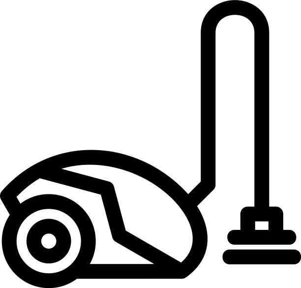 吸尘器图标或标志孤立标志符号图片下载