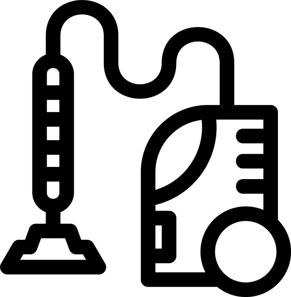 吸尘器图标或标志孤立标志符号图片下载