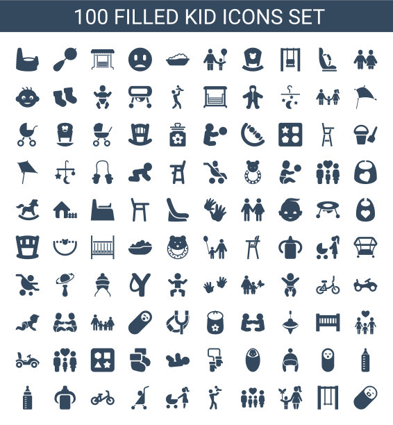 100孩子图标图片下载