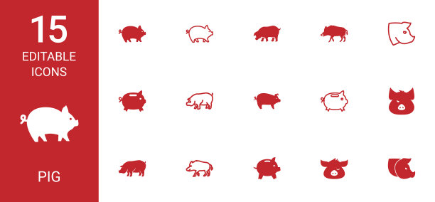 15猪图标图片下载