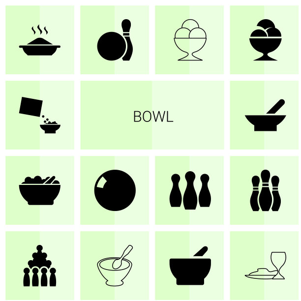 14个碗图标图片下载